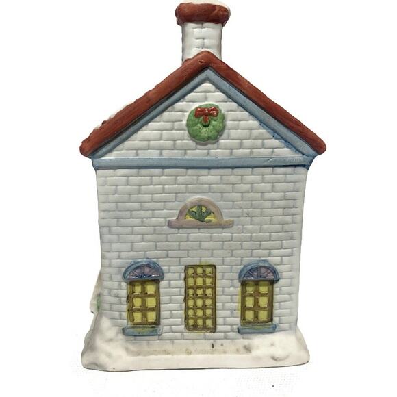 Americana Porcelain Village House Law Office by Christmas Collectibles - Picture 4 of 8